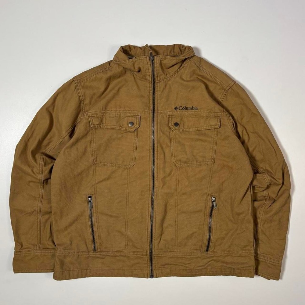 Columbia Brown Canvas Work Jacket - XL
